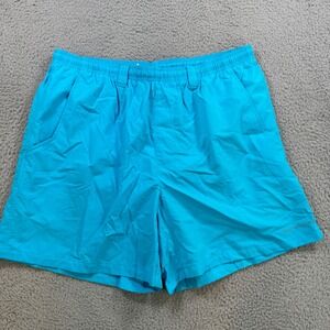 Columbia PFG Backcast III Water Shorts Mens Large Blue Omni-Shade 6 Inseam